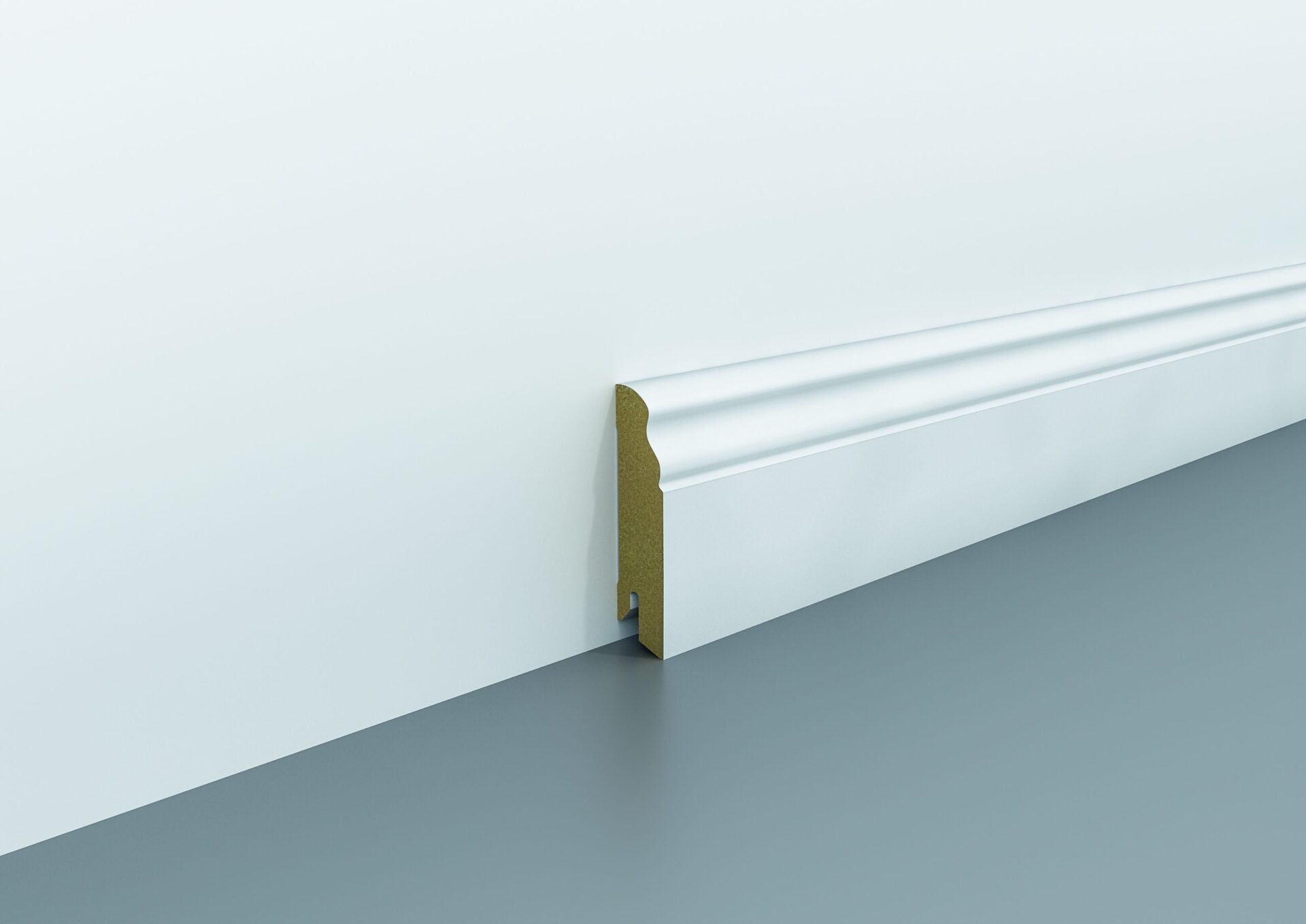 Plintă parchet Egger Hamburg din MDF 70 mm, albă