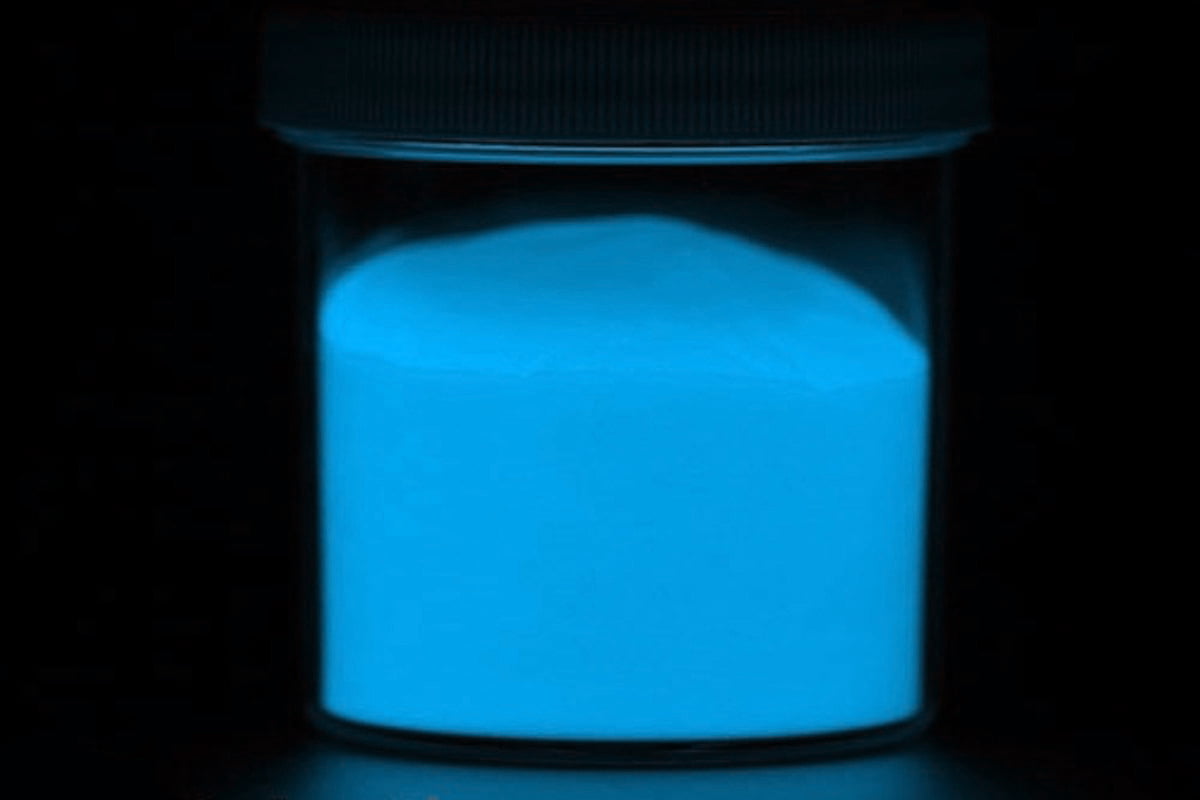 Pigment fosforescent glow in the dark ALBASTRU 25g