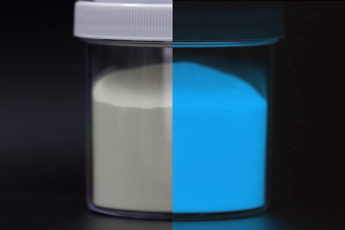 Pigment fosforescent glow in the dark ALBASTRU 25g