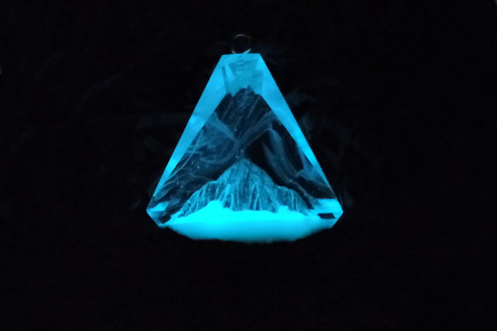 Pigment fosforescent glow in the dark ALBASTRU 25g