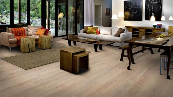Parchet triplu stratificat Kahrs Stejar Muse, 1860 x 127 x 13 mm