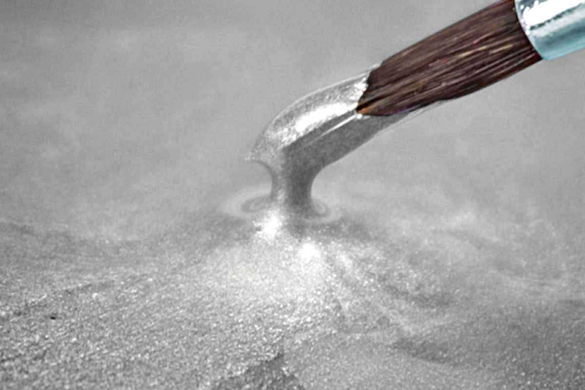 Argintiu platinat pigment metalic 25 g
