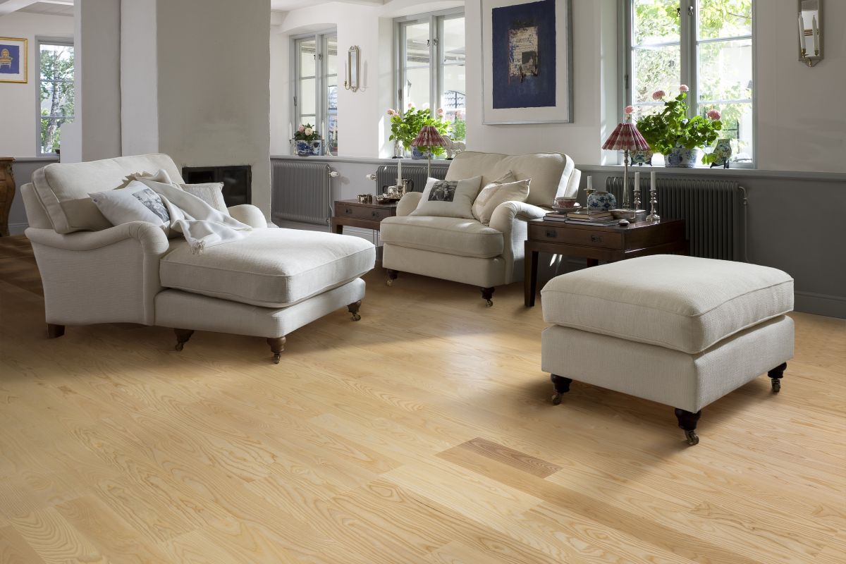 Parchet triplu stratificat Kahrs Frasin Gothenburg, 2423 x 200 x 15 mm