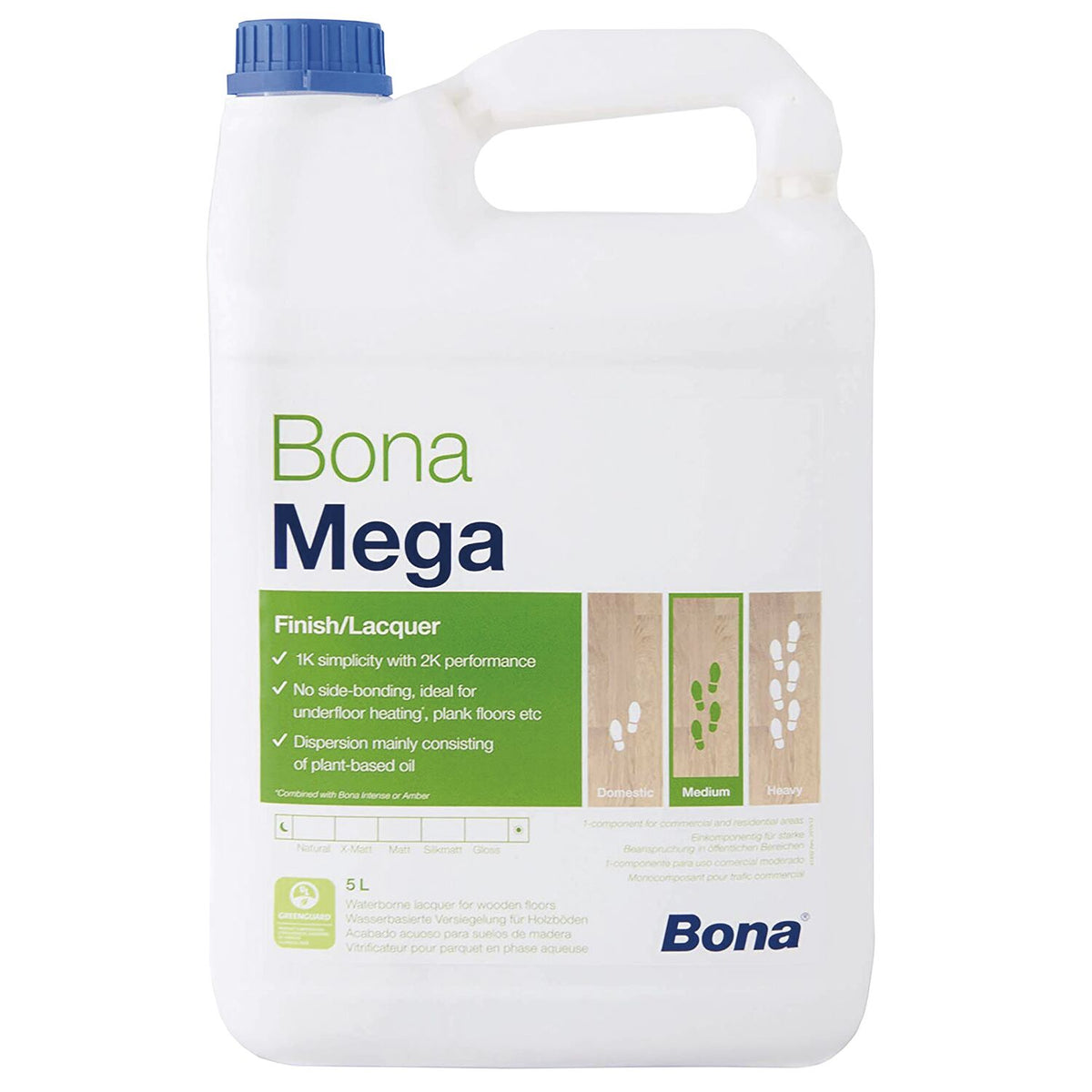 Lac pentru parchet Bona Mega Lucios 5L