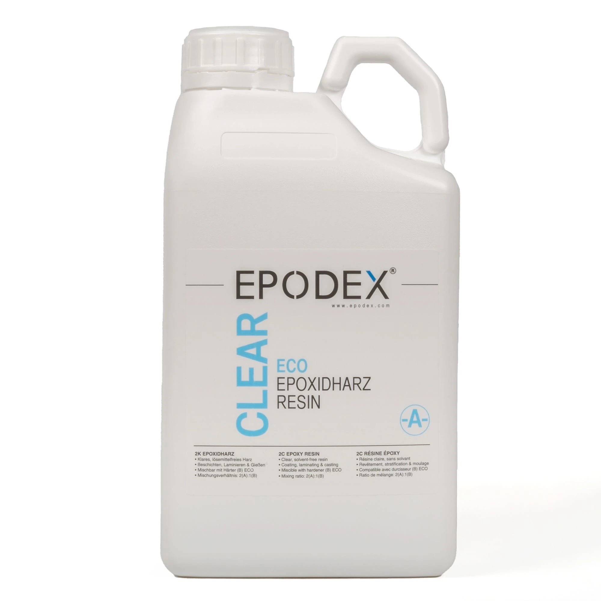 Rasina epoxidica Epodex transparenta de turnare ECO – comp A – grosime 0,1–10 cm - 0,5 kg