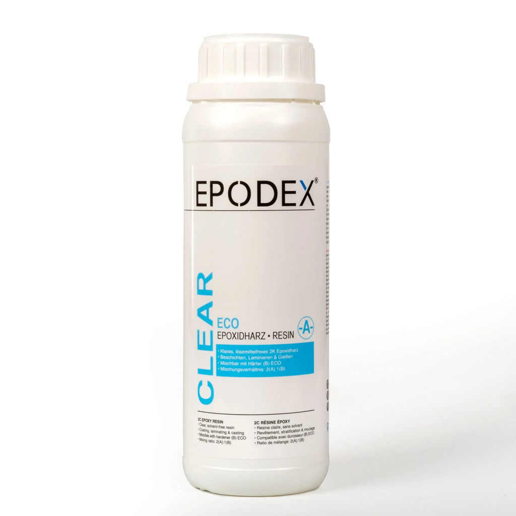 Rasina epoxidica Epodex transparenta de turnare ECO – comp A – grosime 0,1–10 cm - 0,5 kg
