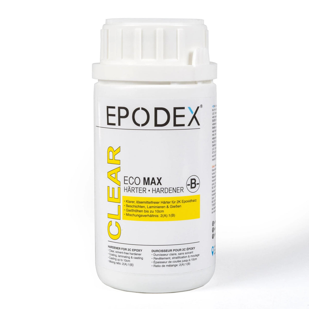 Intaritor rasina epoxidica Epodex transparent ECO Max – comp B – sistem grosime 0,1-10cm