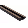 Riflaj decorativ 3D Mardom Decor, 270 x 3,6 x 1,2 cm, Dab Ciemny Stretto, stejar inchis mat, capat stanga