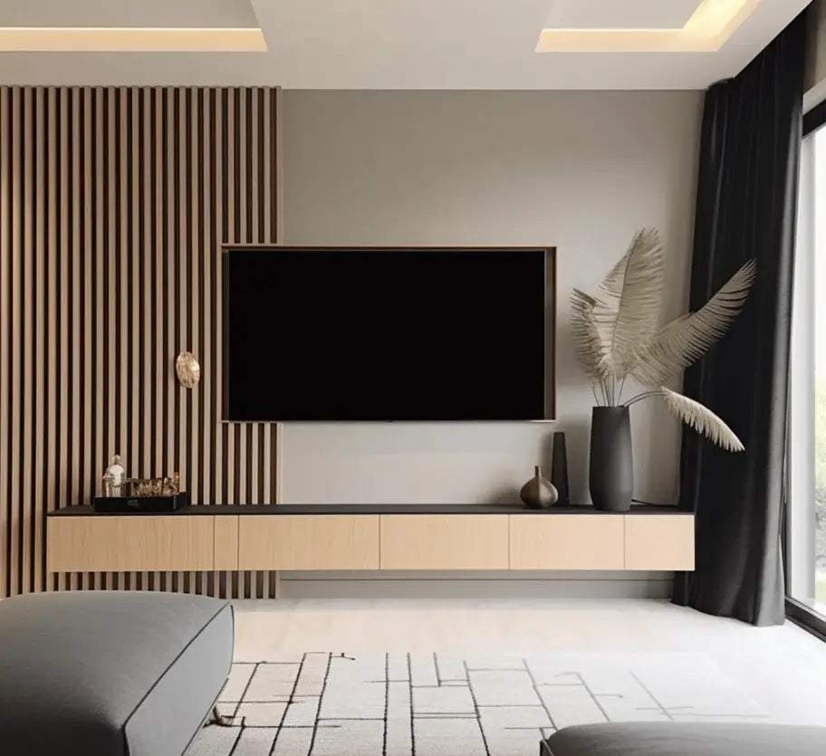 Riflaj decorativ 3D Mardom Decor Dab Jasny Largo stejar deschis mat 200 x 11 x 2 cm