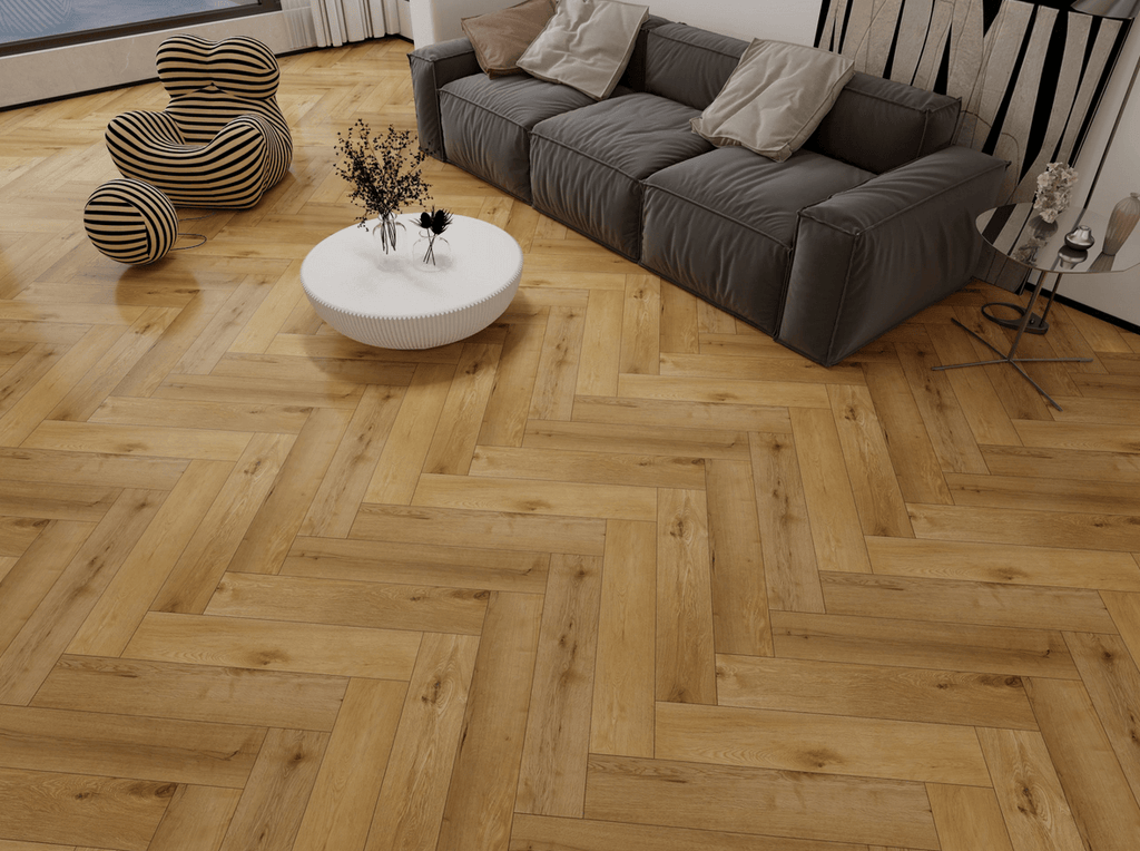 Parchet SPC Robust Stejar Natural Herringbone 6,5 mm