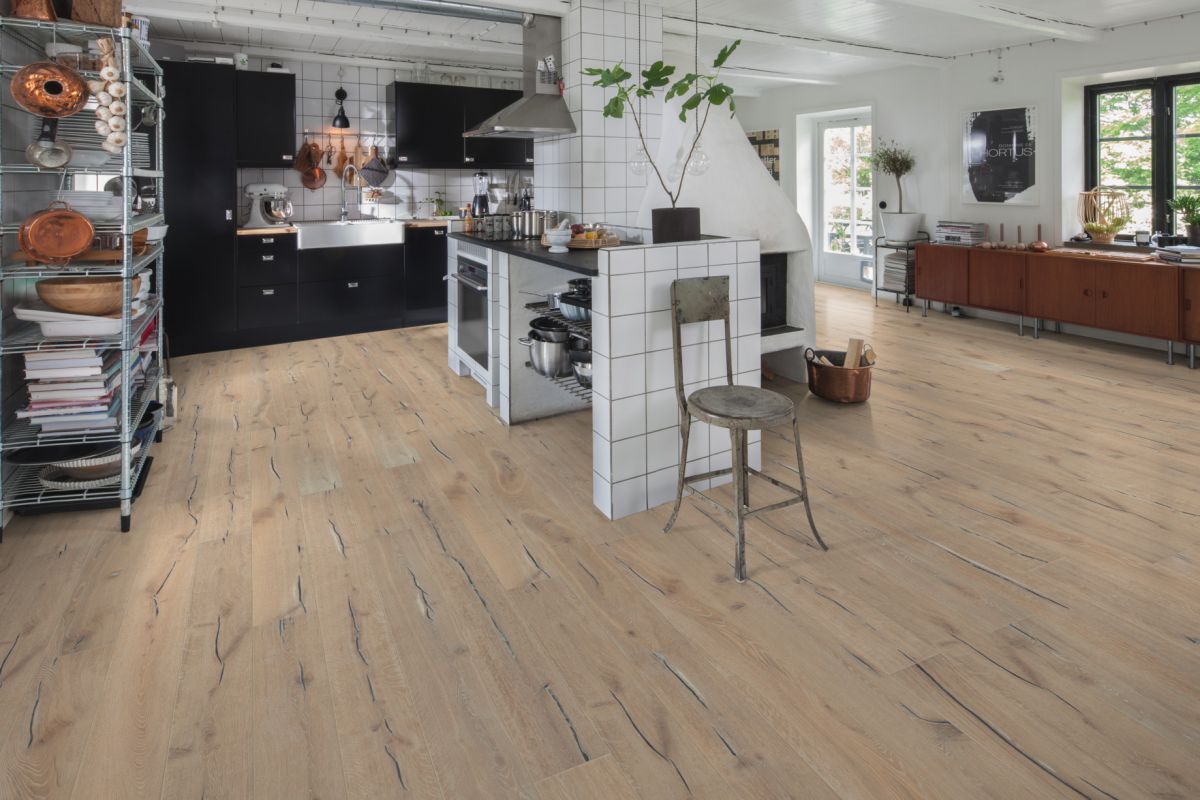 Parchet triplu stratificat Kahrs Stejar Aspeland, 2420 x 187 x 15 mm