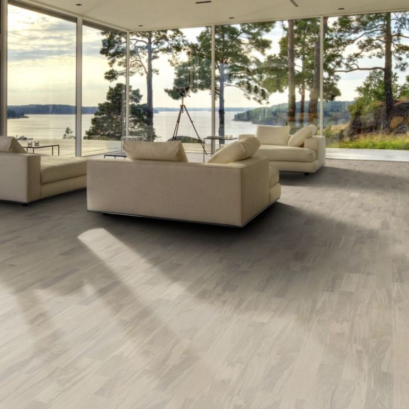 Parchet triplu stratificat Kahrs Stejar Vapor, 2423 x 200 x 15 mm