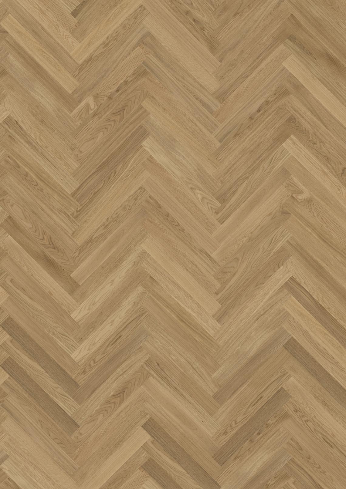 Parchet dublu stratificat Herringbone Kahrs Stejar AB Matt, 490 x 70 x 11 mm