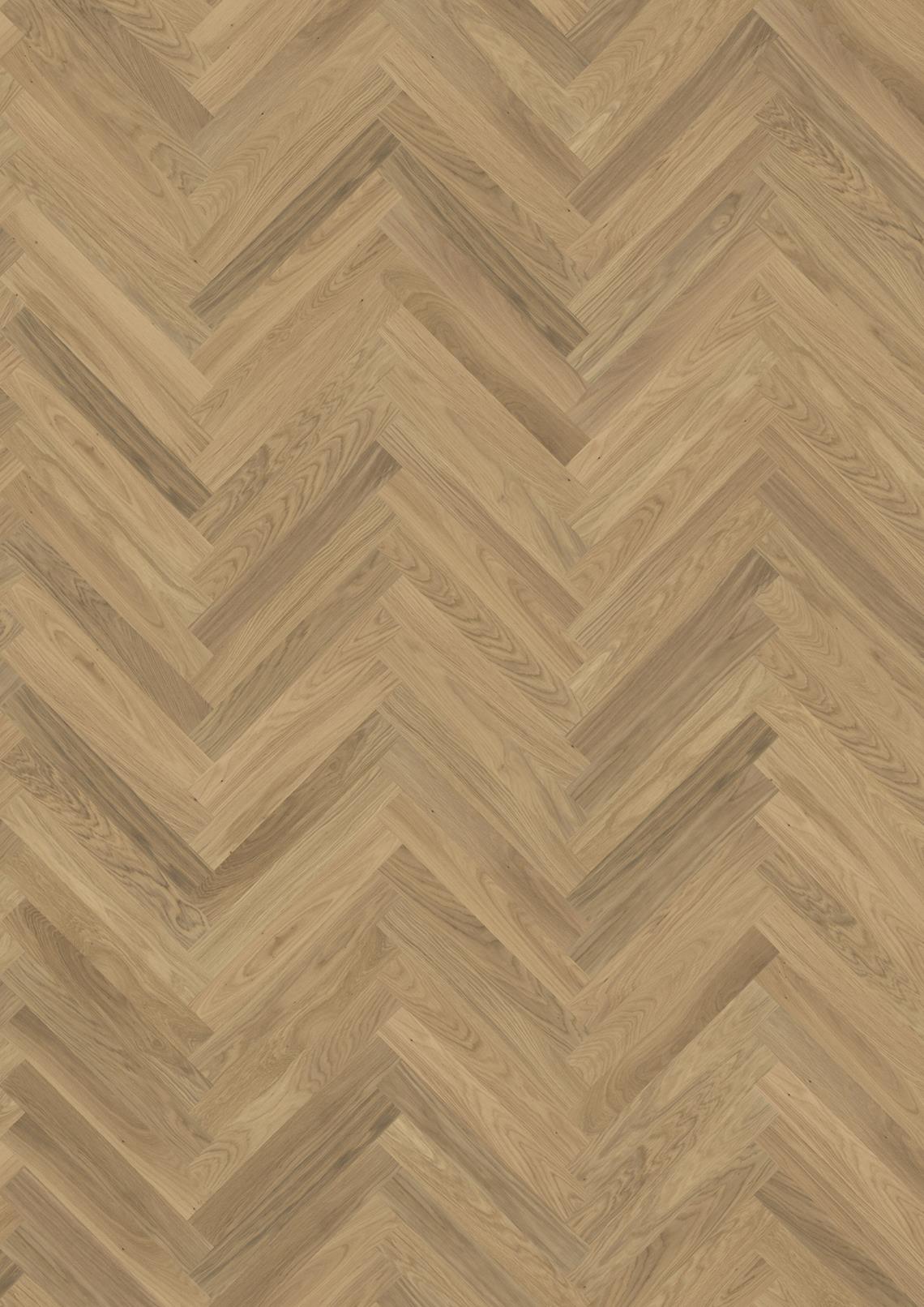 Parchet dublu stratificat Herringbone Kahrs Stejar AB White Uleiat, 490 x 70 x 11 mm