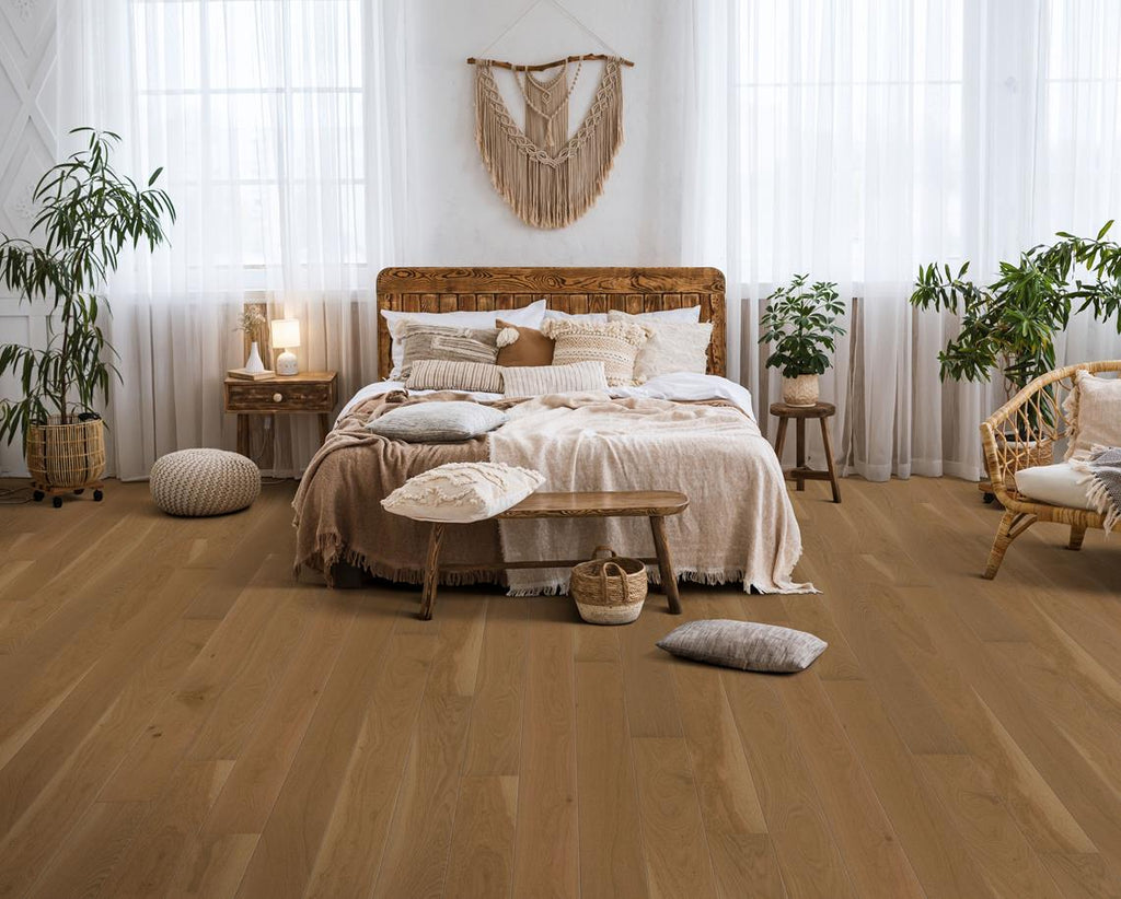 Parchet triplu stratificat Kahrs Stejar Latte Lac Mat