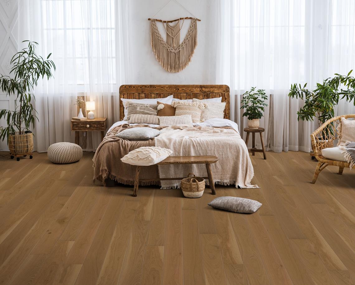 Parchet triplu stratificat Kahrs Stejar Latte Lac Mat