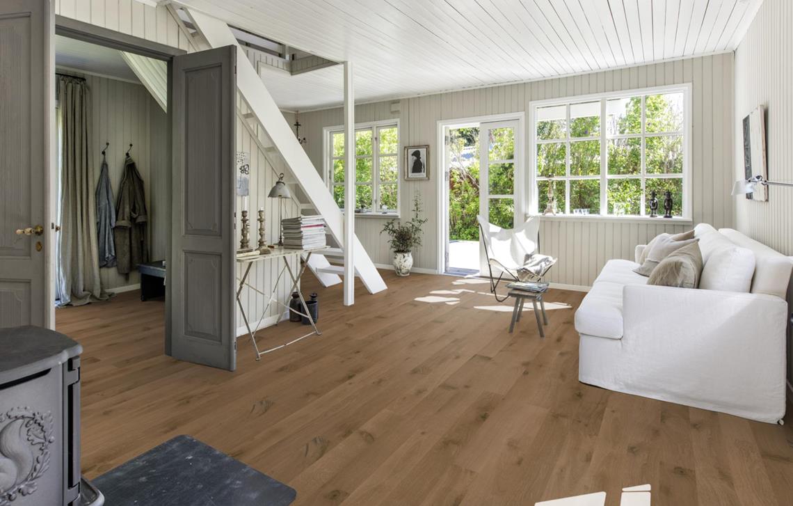 Parchet triplu stratificat Kahrs Stejar Weathered Lac Mat