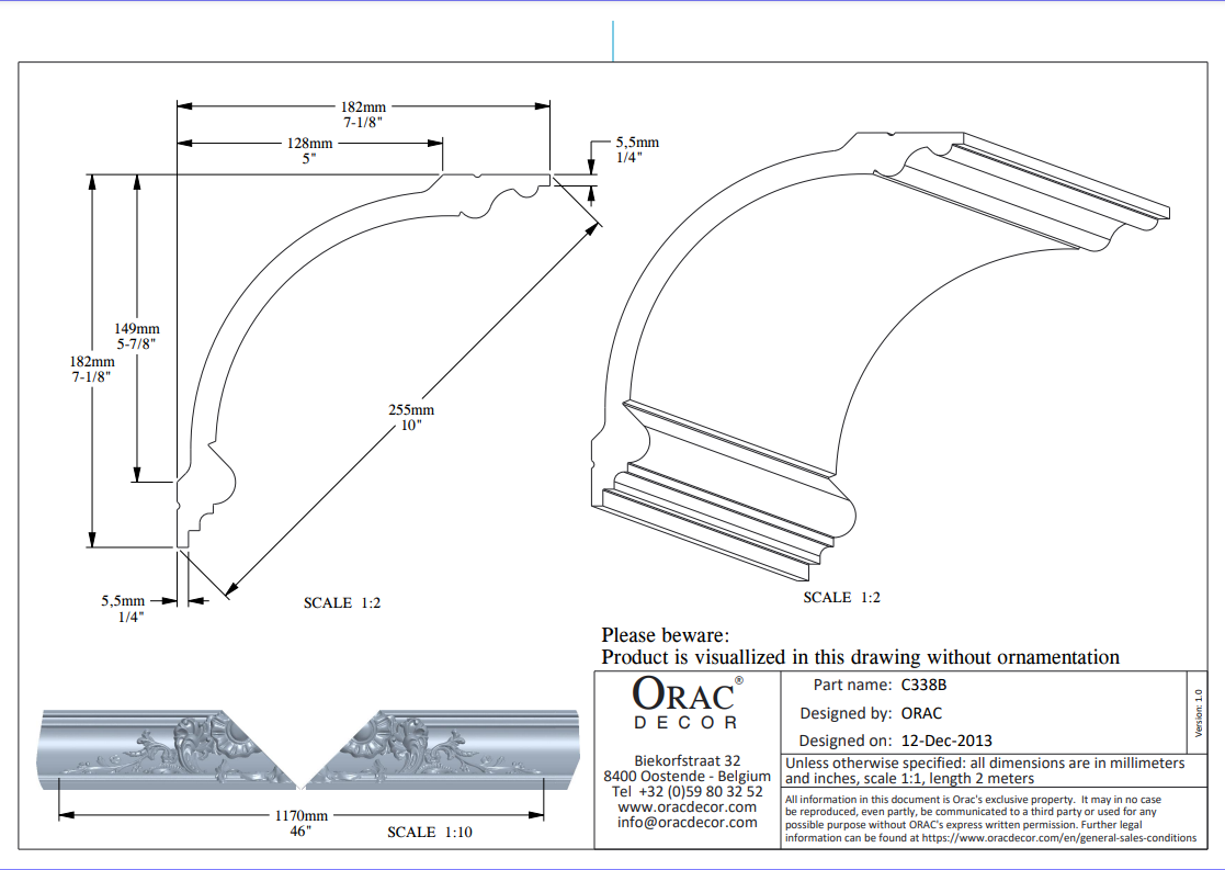 CORNISA ORAC C338B BA'ROCK