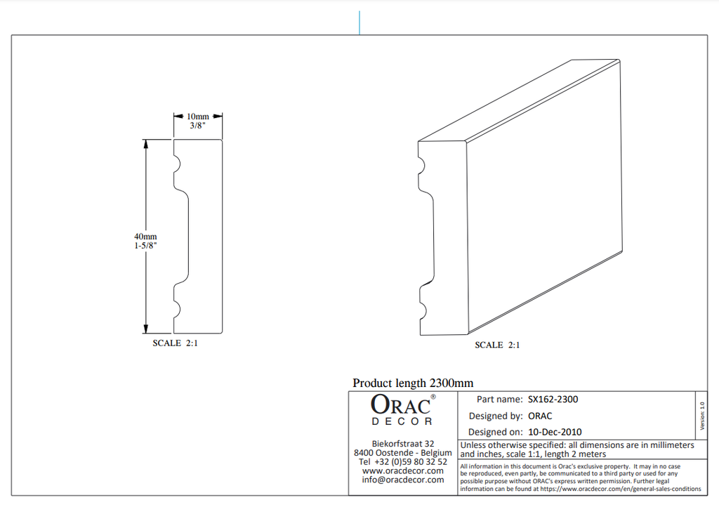 Cornisa flexibila ORAC SX162F
