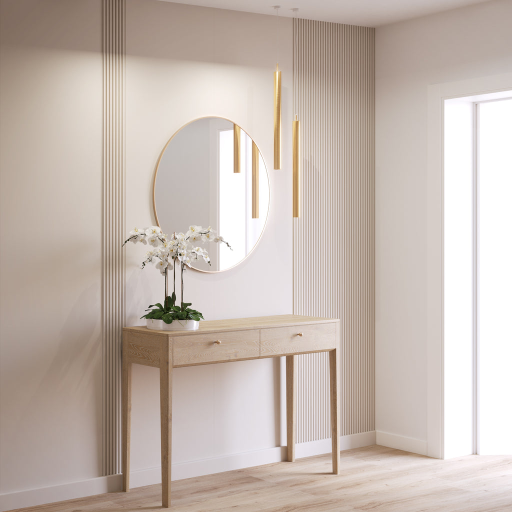 Panou decorativ riflat VILO S SATIN CREAM 2650x148x20mm