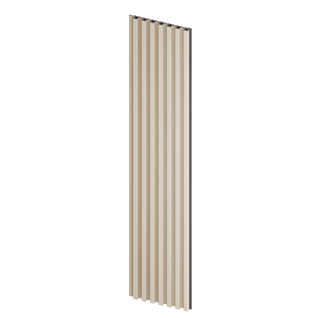 Panou decorativ riflat VILO S SATIN CREAM 2650x148x20mm