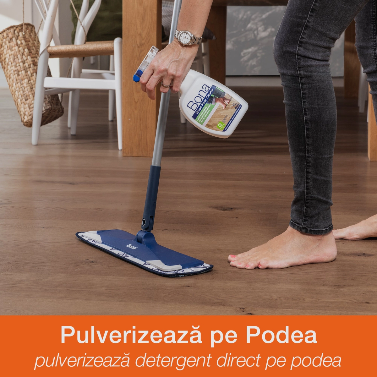 Mop telescopic pentru parchet Bona Floor Mop Premium
