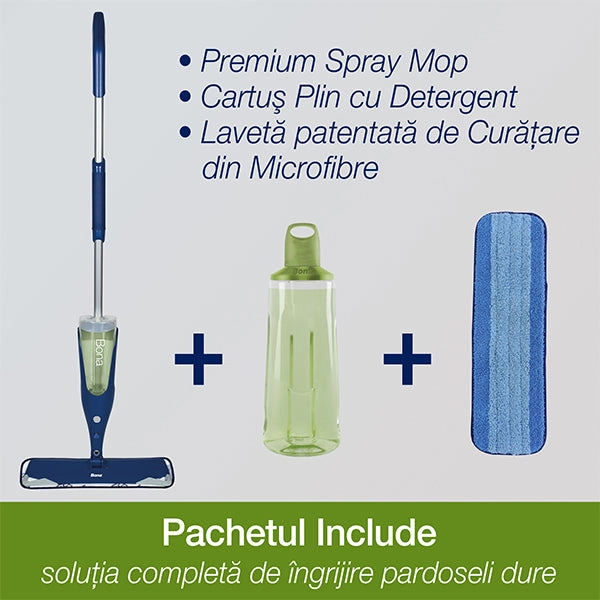 Mop cu pulverizator pentru parchet laminat si ceramica Bona Premium