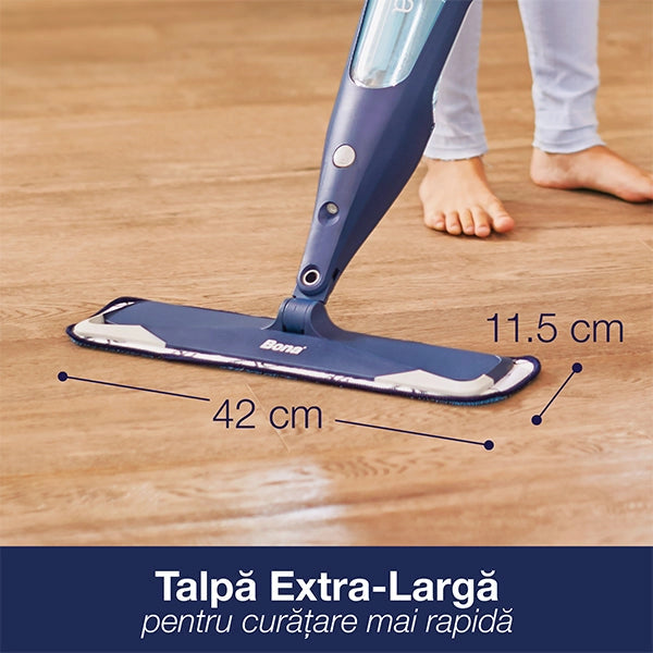 Mop cu pulverizator pentru pardoseli din lemn lacuit Bona Premium