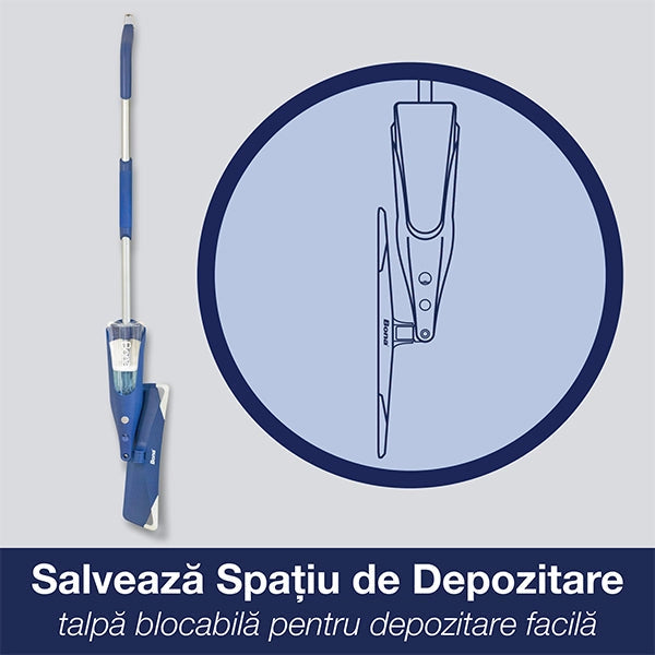 Mop cu pulverizator pentru pardoseli din lemn lacuit Bona Premium
