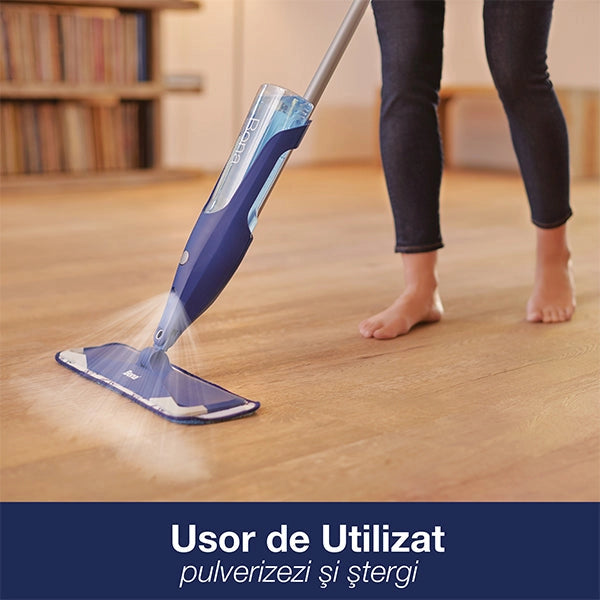 Mop cu pulverizator pentru pardoseli din lemn lacuit Bona Premium
