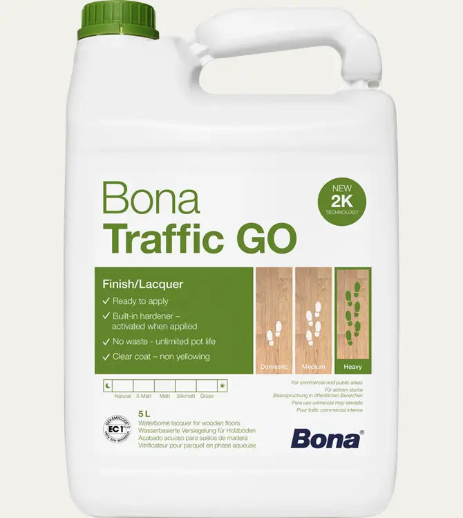 Lac pentru parchet Bona Traffic GO Mat 5L