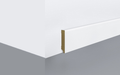 Plintă parchet Egger din MDF cubică 80 mm, albă