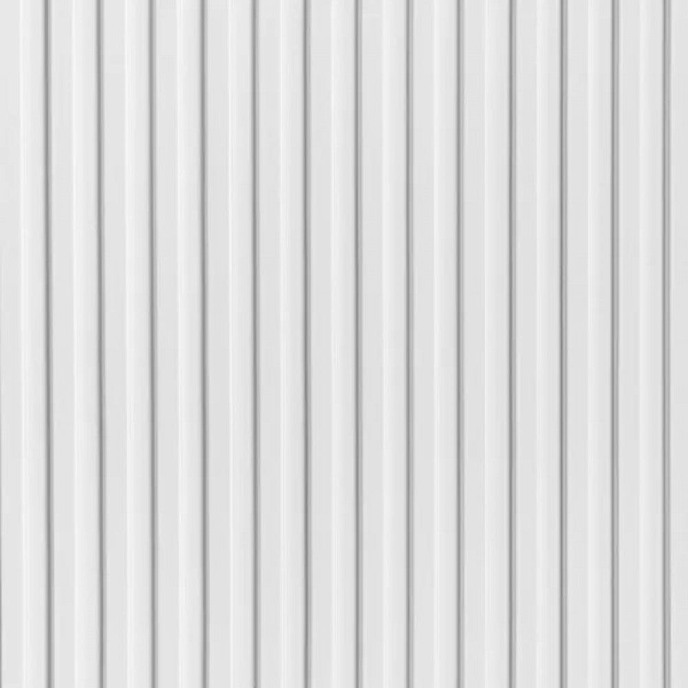 Riflaj decorativ 3D Mardom Decor Bialy Stretto Alb mat 270 x 12 x 1,2 cm