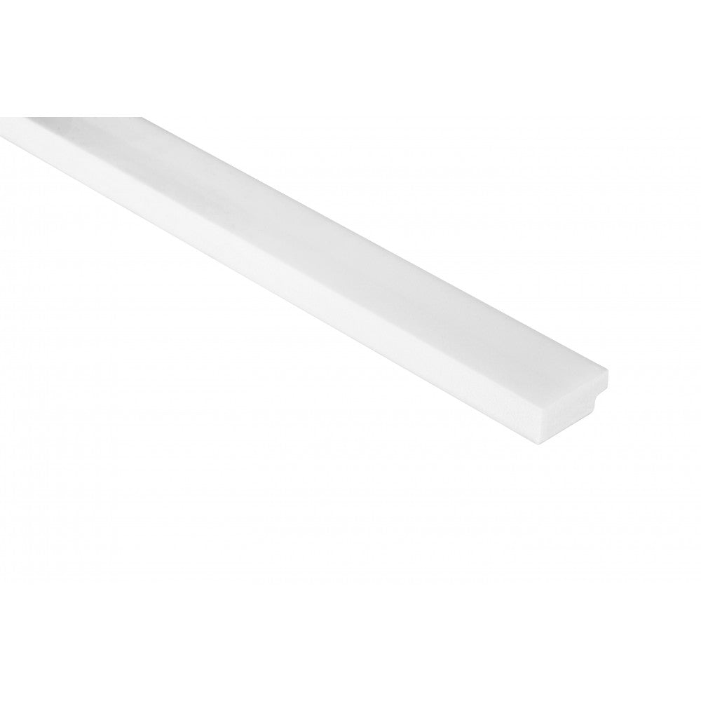 Riflaj decorativ 3D Mardom Decor Medio Alb satinat 200 x 3,6 x 1,2 cm capat stanga