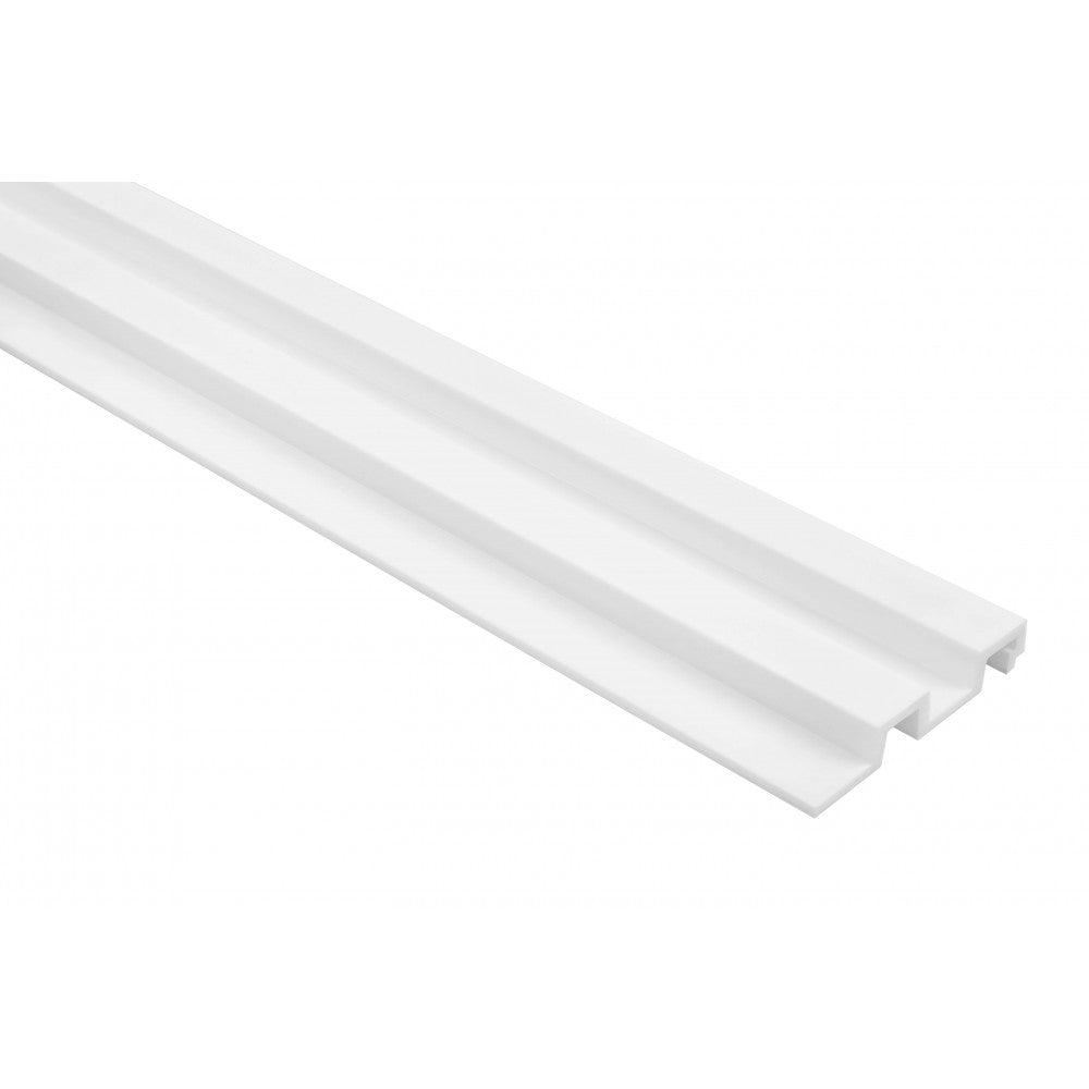 Riflaj decorativ 3D Mardom Decor Largo Alb Satinat 270 x 11 x 2 cm