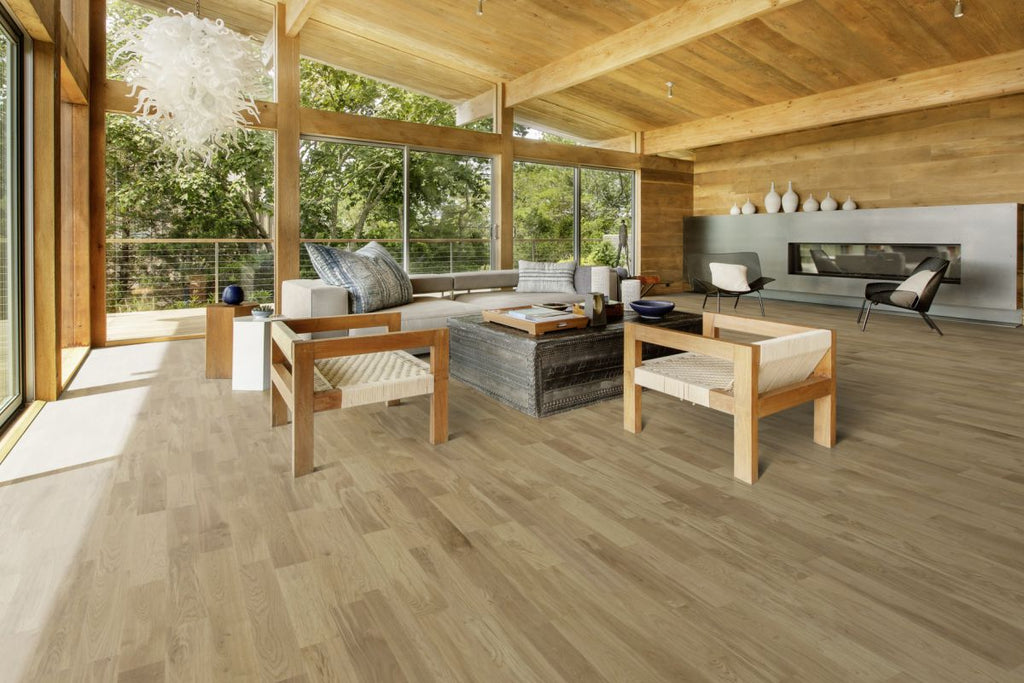 Parchet triplu stratificat Kahrs Stejar Verona Lac Mat, 2423 x 200 x 15 mm
