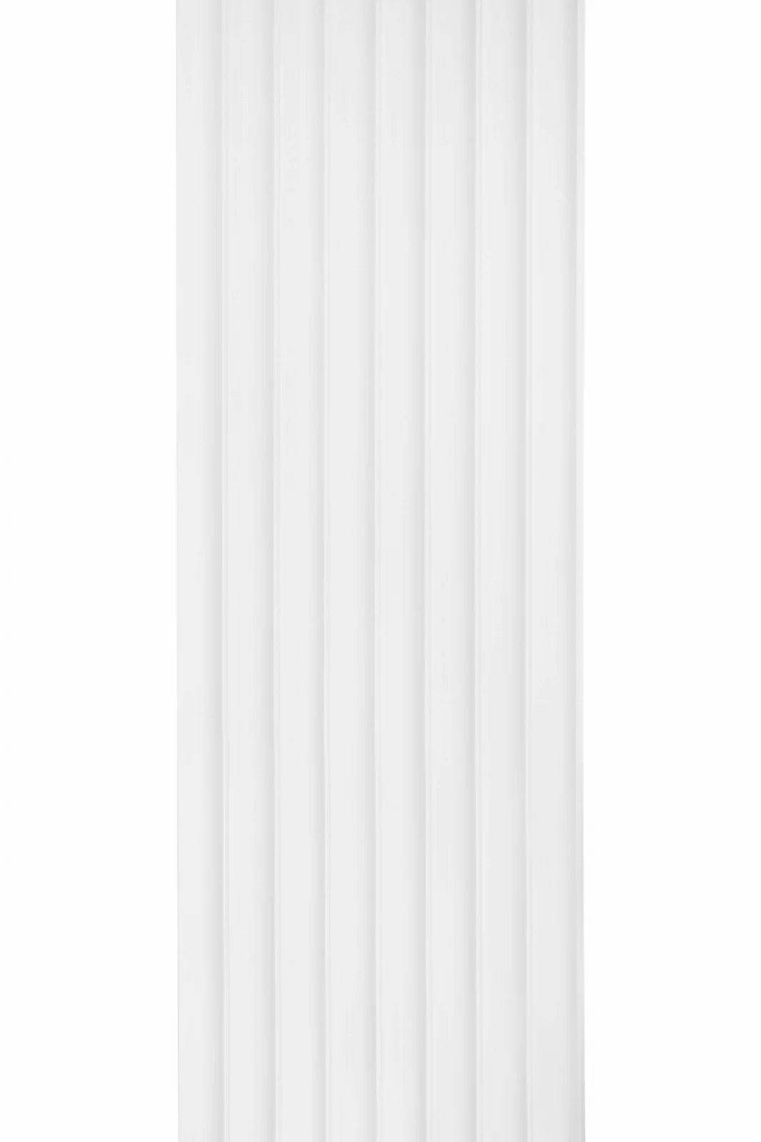Riflaj decorativ 3D Mardom Decor Lumio Satinat Alb 270 x 24,7 x 1,3 cm