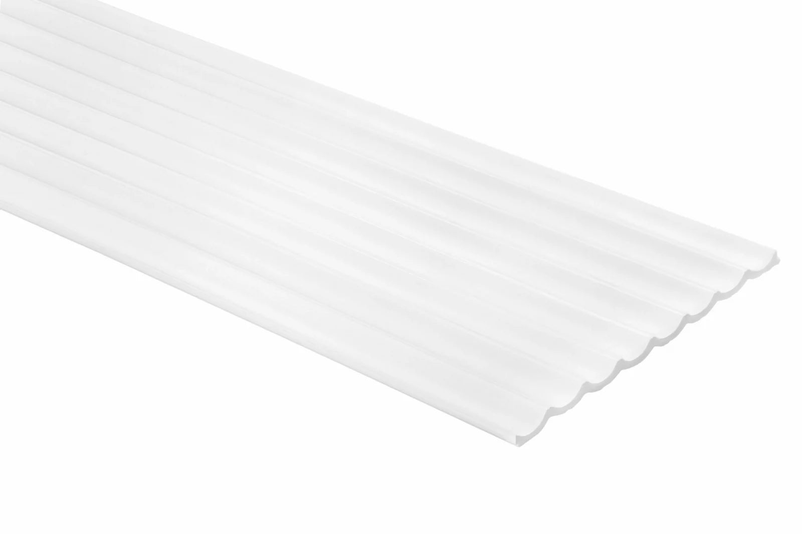 Riflaj decorativ 3D Mardom Decor Lumio Satinat Alb 270 x 24,7 x 1,3 cm