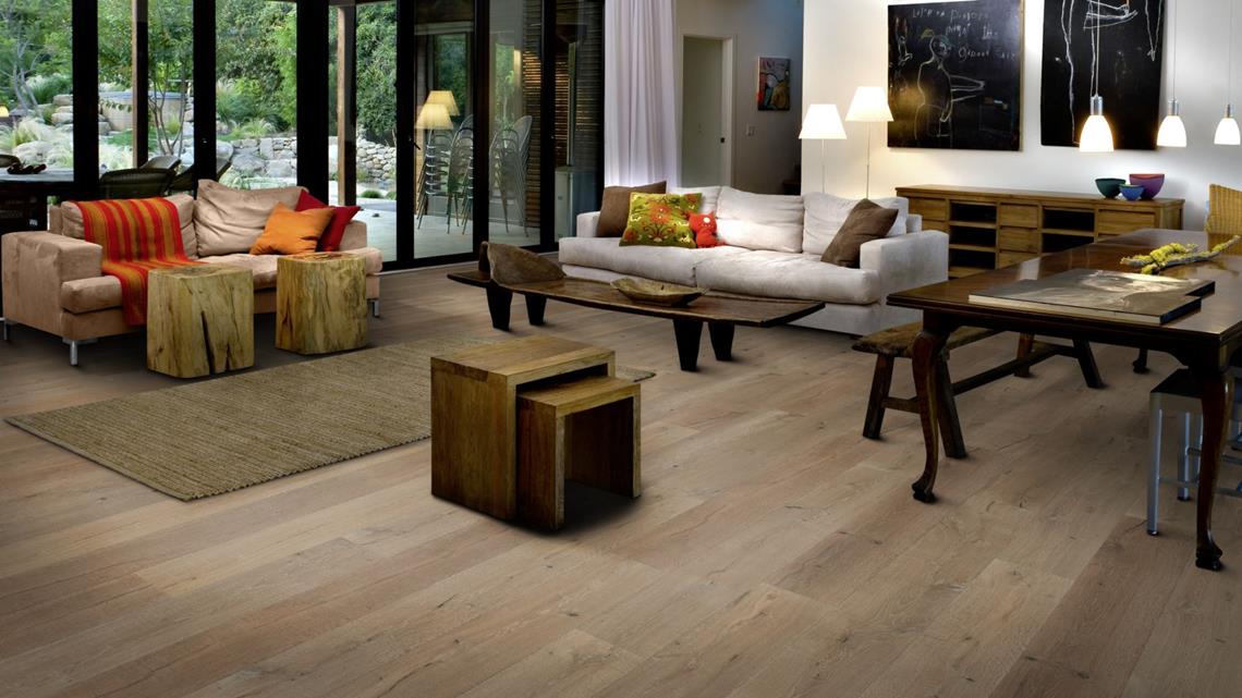 Parchet triplu stratificat Kahrs Stejar Pordoi, 1900 x 190 x 15 mm