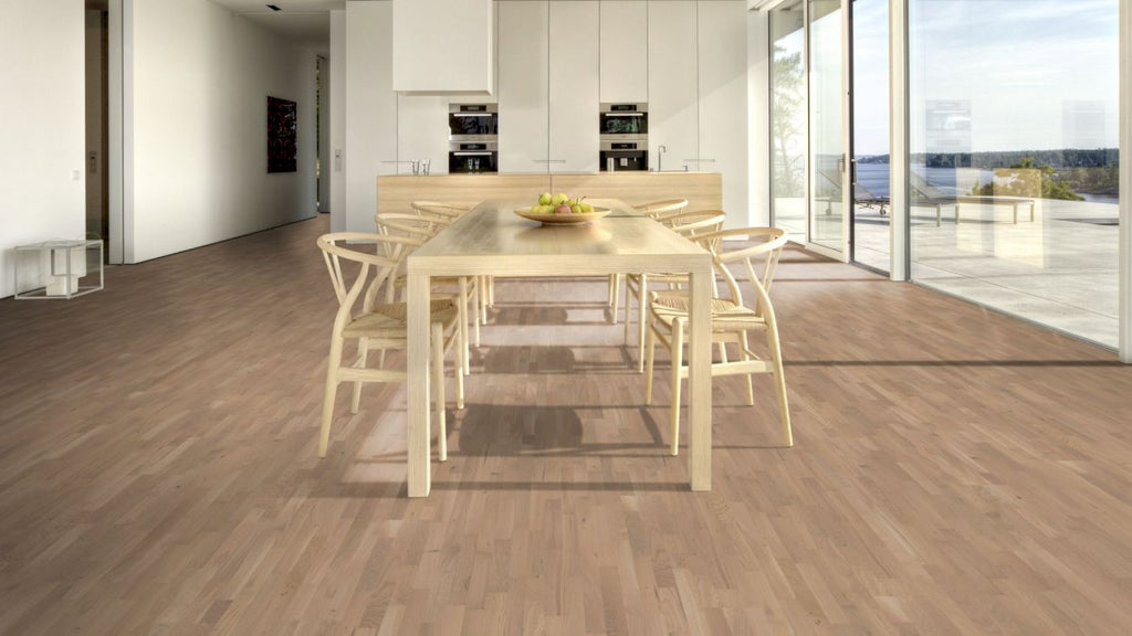 Parchet triplu stratificat Kahrs Stejar Sand, 2266 x 188 x 13 mm