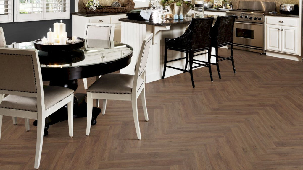 Parchet SPC Kahrs Belluno Herringbone, 720 x 120 x 5 mm