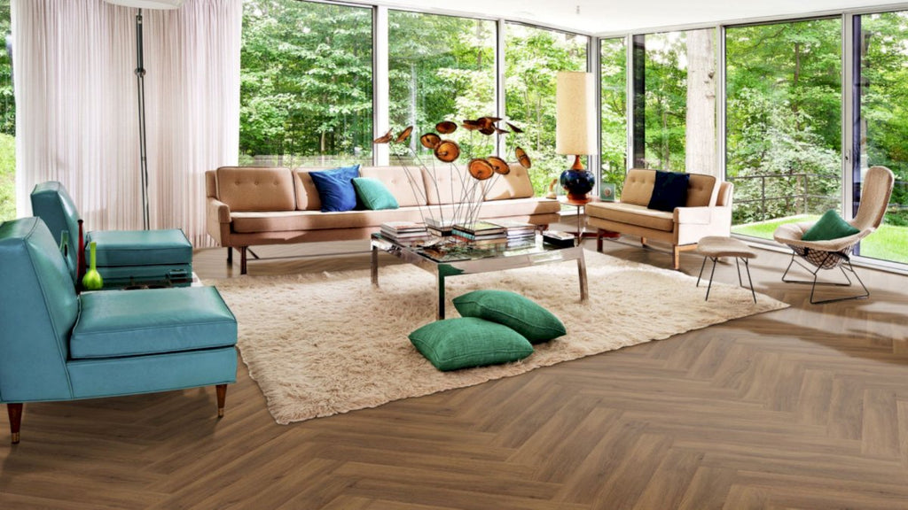 Parchet SPC Kahrs Redwood Herringbone, 720 x 120 x 5 mm