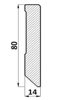 Plintă L728 pentru Parchet laminat EGGER EL2111 Stejar Pinot alb