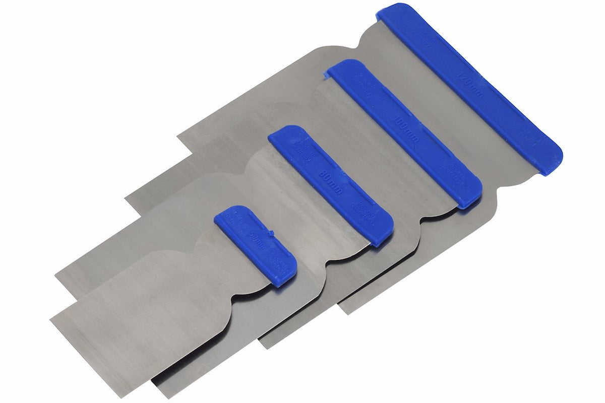 Set 4 bucati de spatule japoneze din otel inoxidabil - 50, 80, 100 si 120 mm
